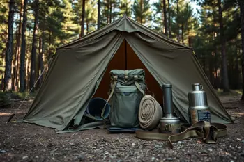 Military surplus heavy duty camping equipment: Durability Standards and Material Specifications for Wilderness Survival
