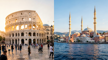 Kulturelle kontraster fra Rom til Istanbul: En guide til 14-dages rundrejse i Italien og Tyrkiet med fly inkluderet 2026
