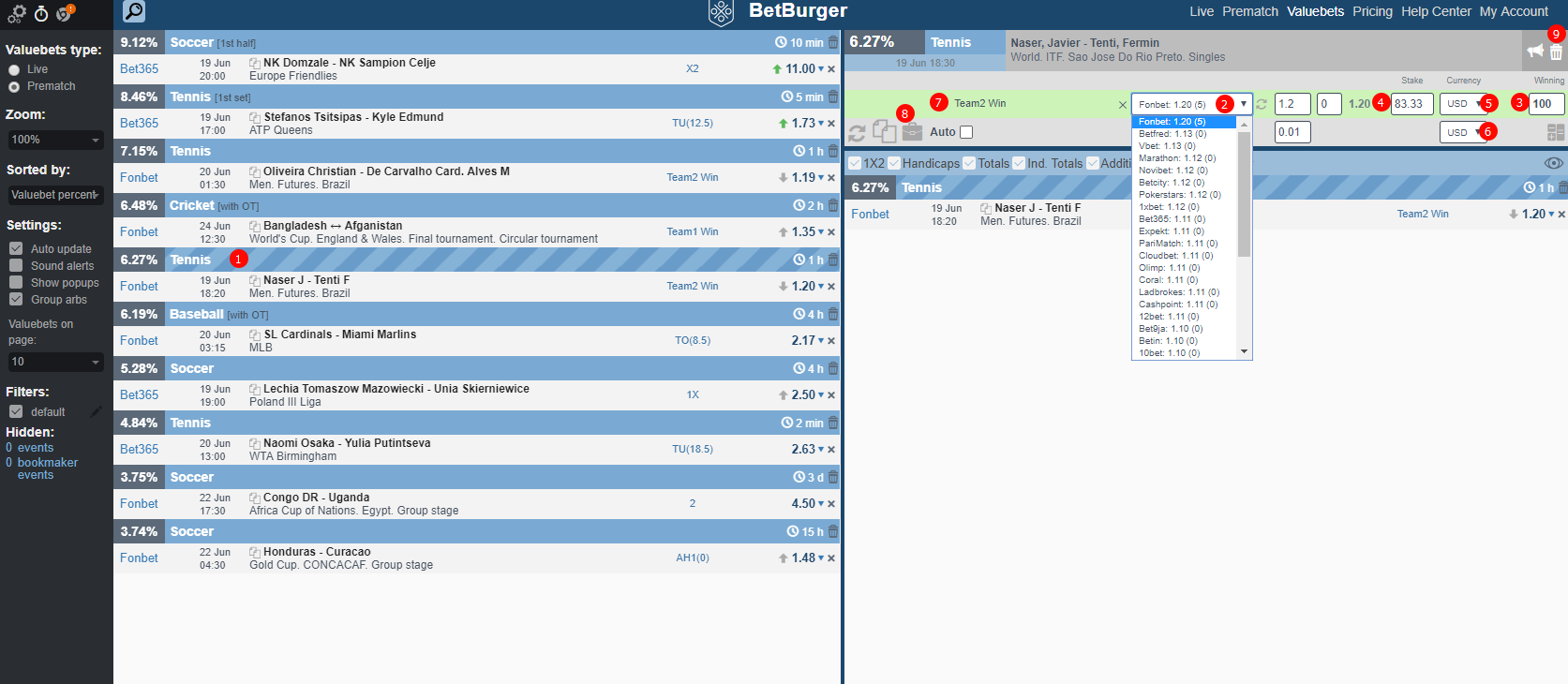 Apuestas De Ventaja Betburger