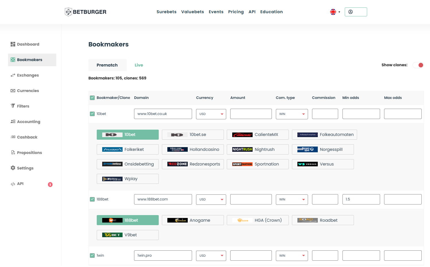 Sports Betting Algoritm