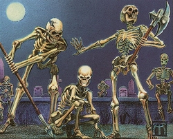 It Was Also the Night the Skeletons Came to Life