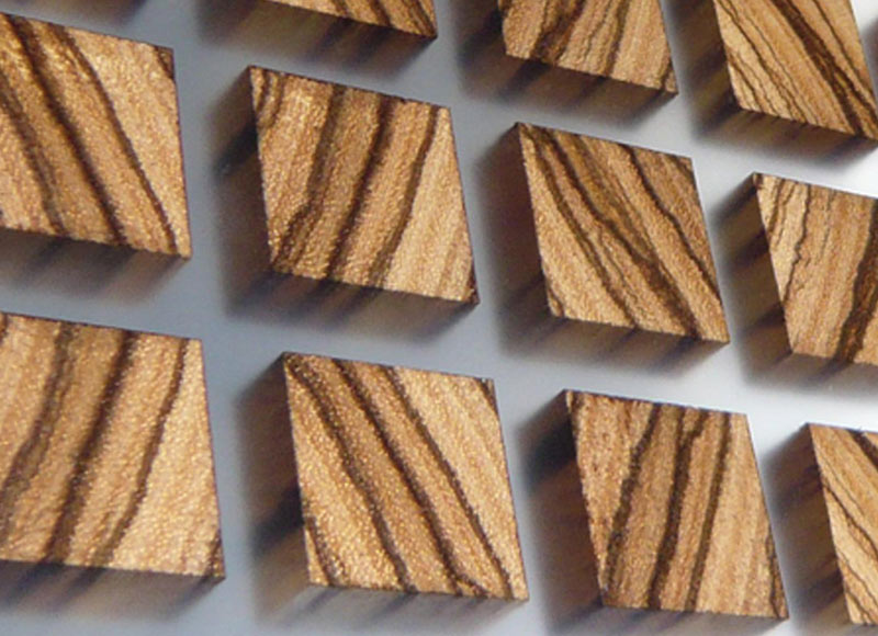 Bois de bout / Zébrano and LxResin clear