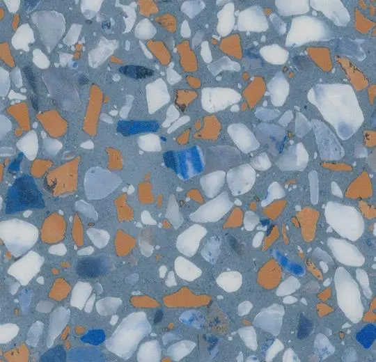 Blue terrazzo