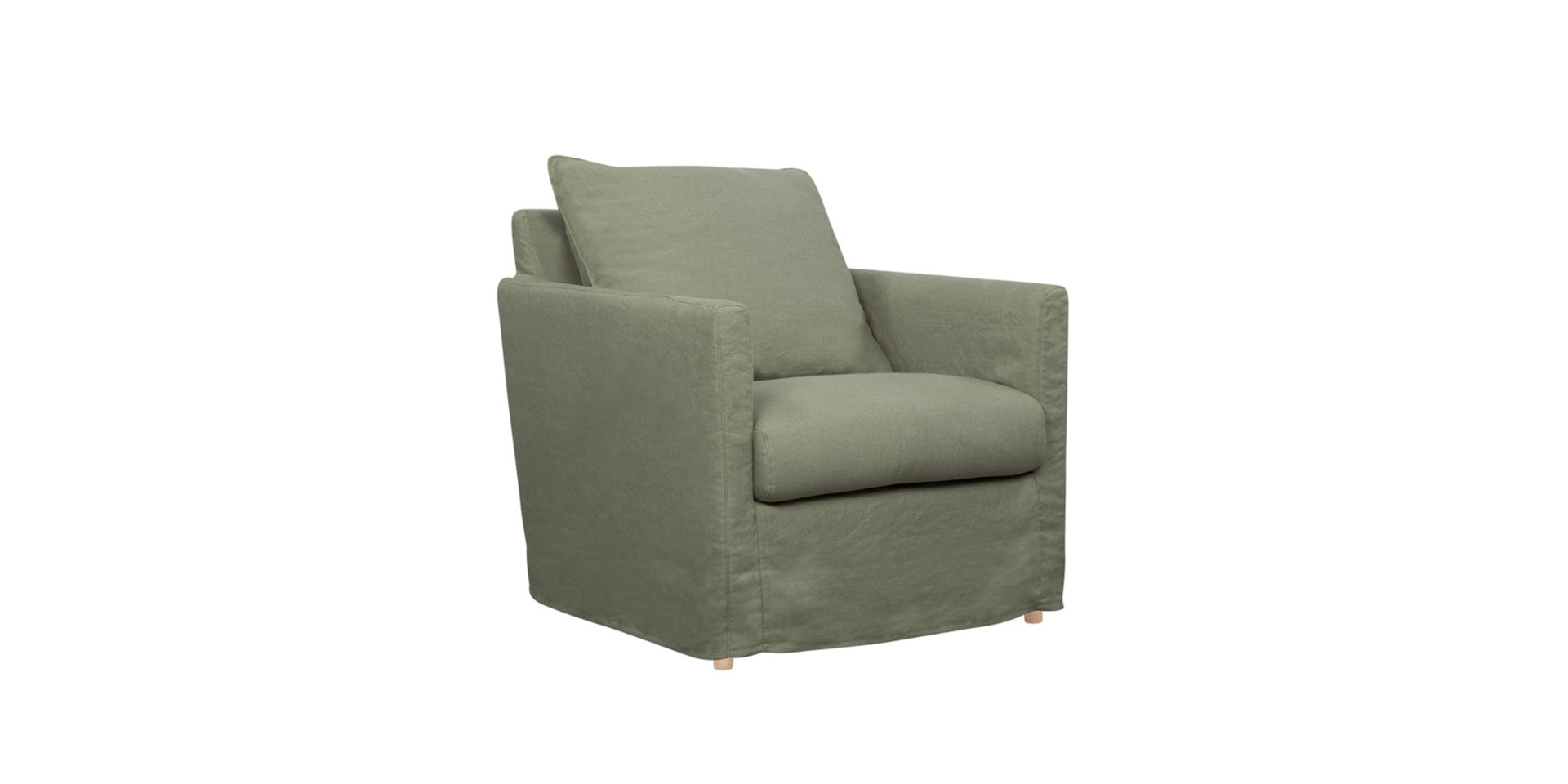 Sally - Fauteuil - Linen P823 sage