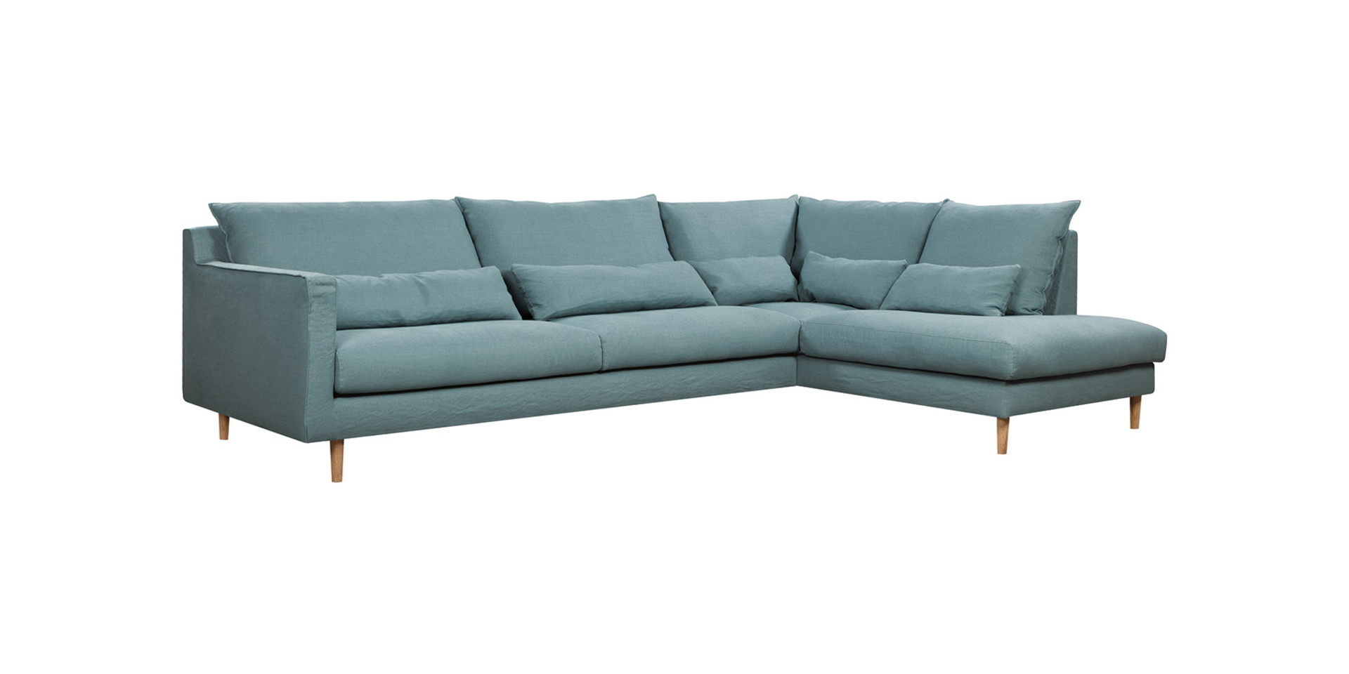 Sally - Canapé d'angle - Linen P823 slate