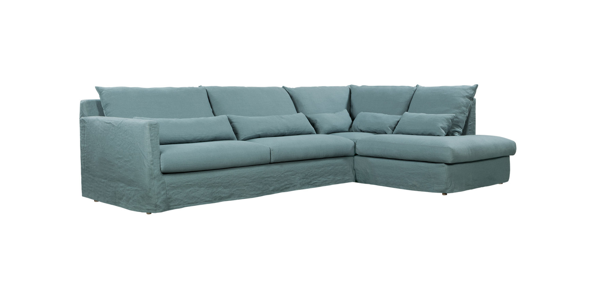 Sally - Canapé d'angle - Linen P823 slate