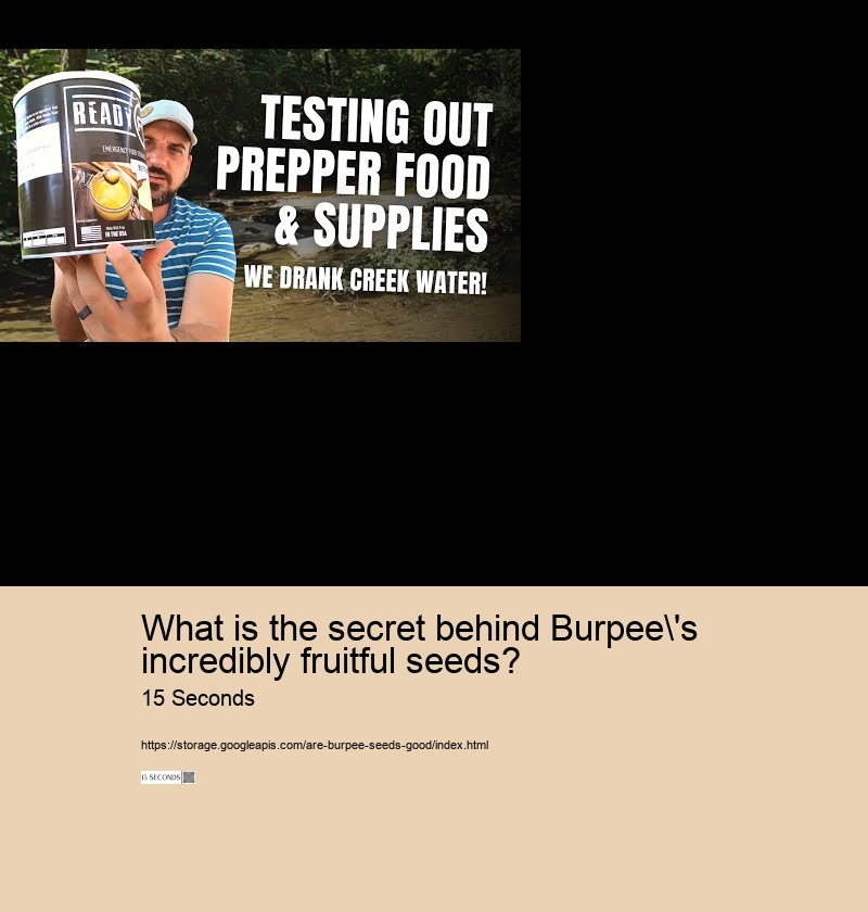 What is the secret behind Burpee's incredibly fruitful seeds?