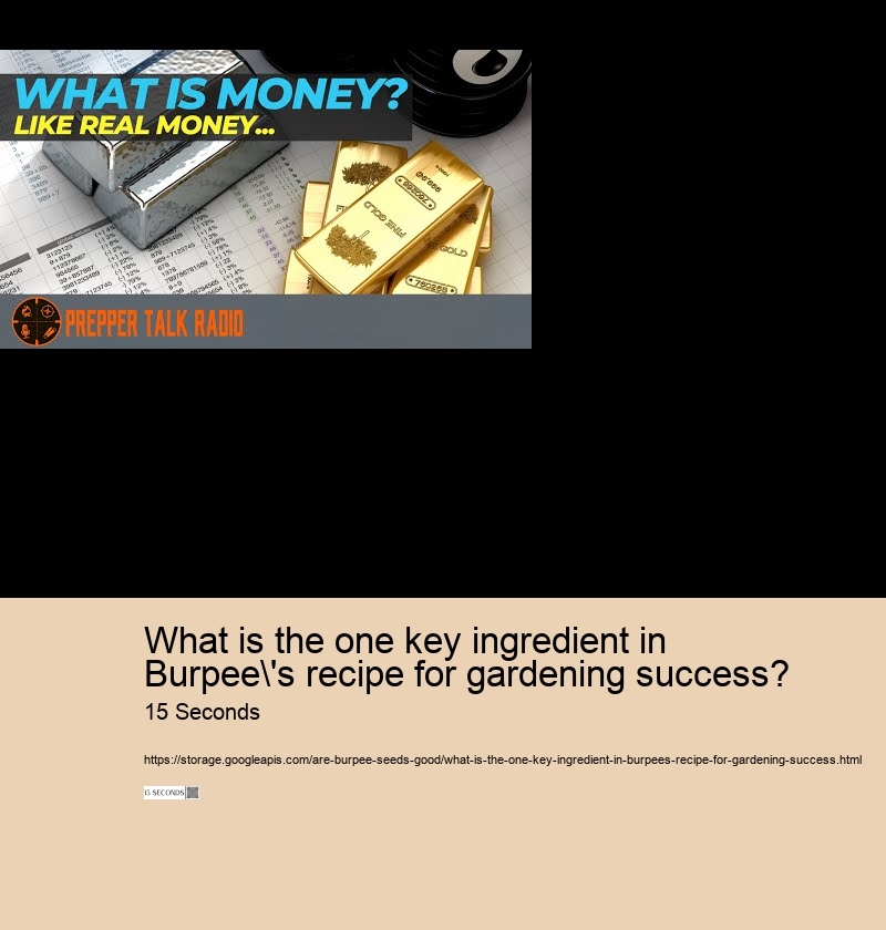 What is the one key ingredient in Burpee's recipe for gardening success?