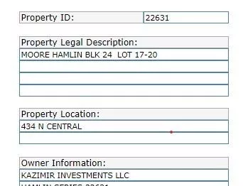 434 N N Central Ave Avenue, Hamlin, Texas 79520