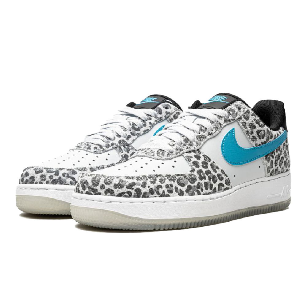 air force 1 leopard blue