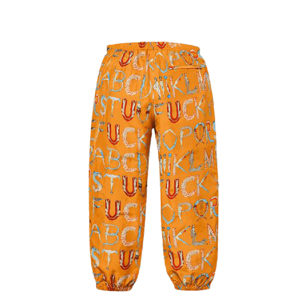 希少 Supreme Alphabet Silk Pant アラビック-