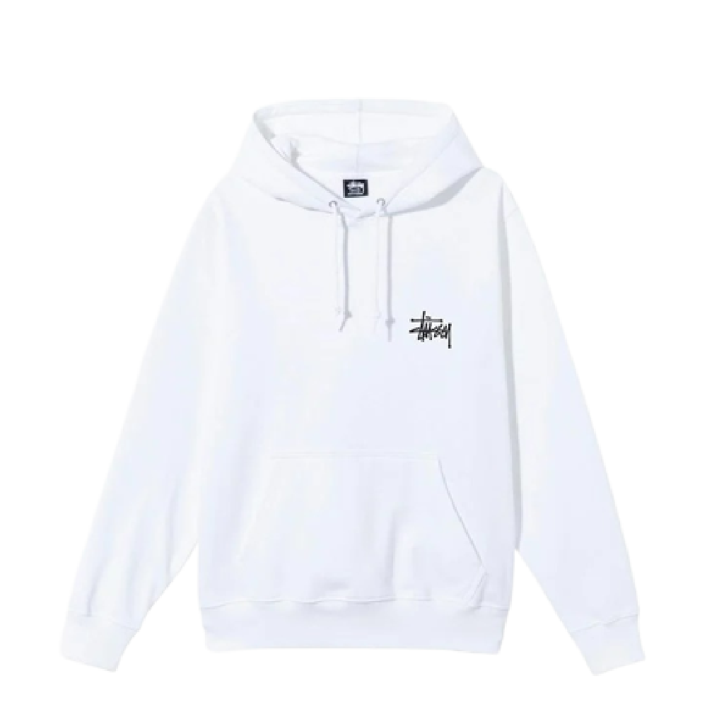 STUSSY BASIC STUSSY HOODIE WHITE | AREA 02