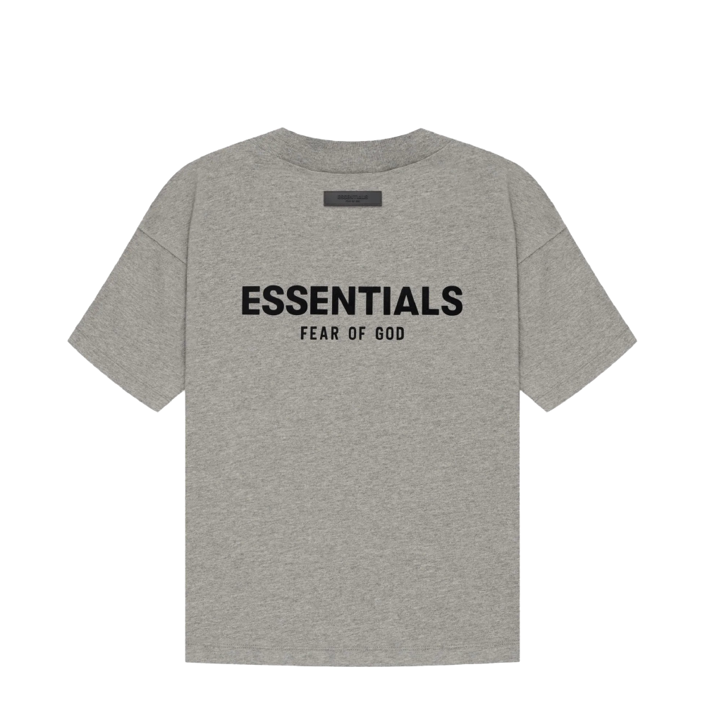 Essentials Tee Ss22 Dark Oatmeal Area 02 