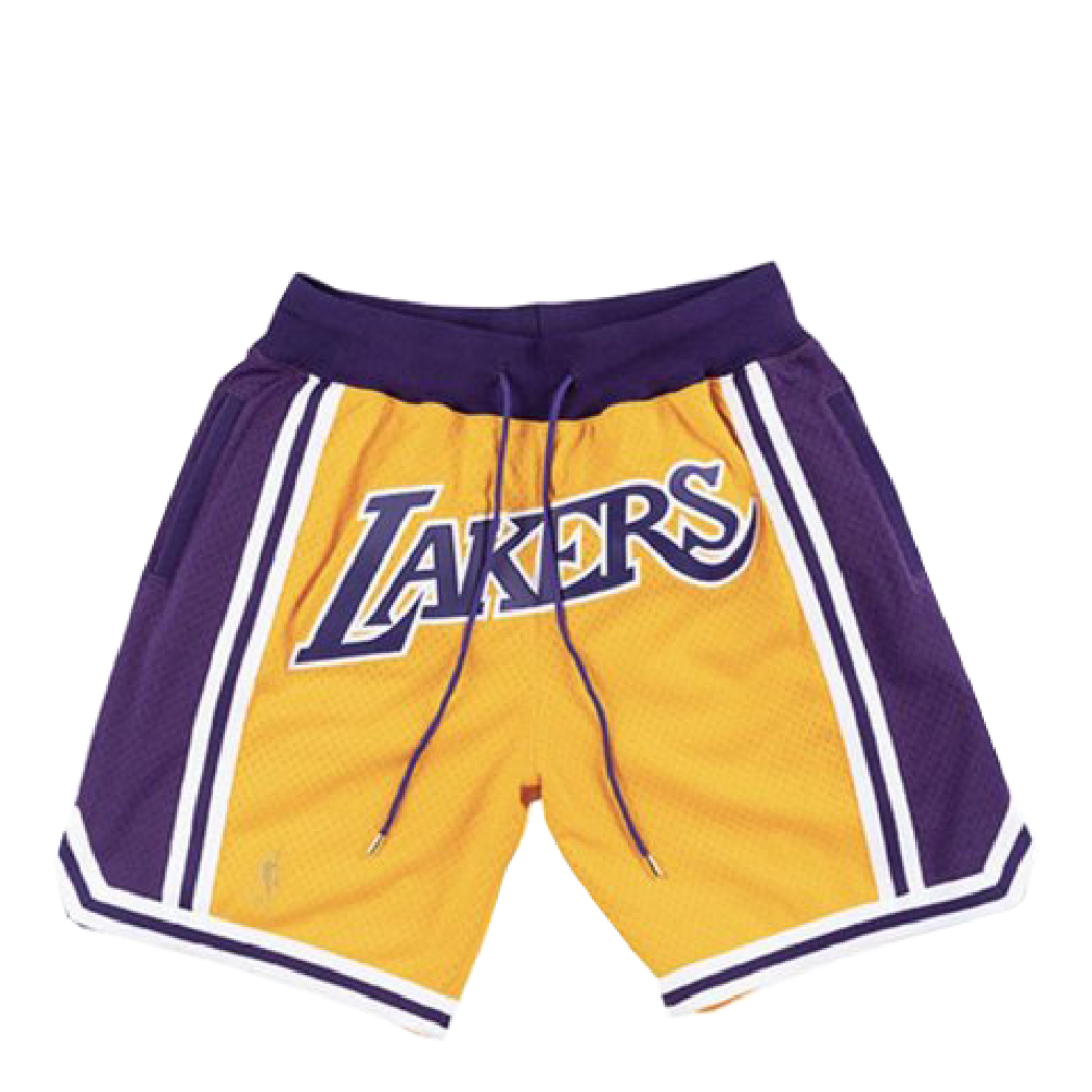 希少 美品 JUST Don LOS ANGELES LAKERS SHORTS WEBストア限定