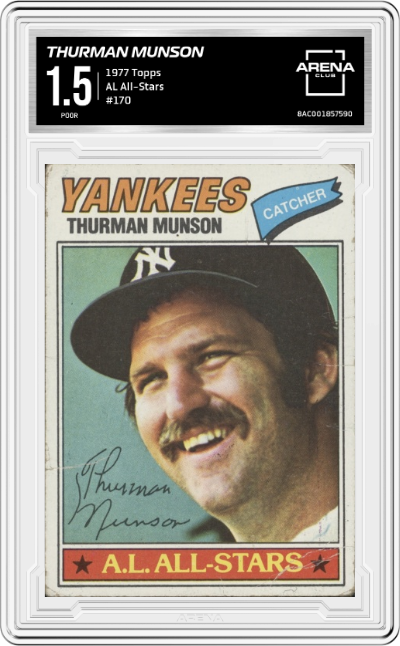 1977 Topps Thurman Munson Signed Card PSA DNA Mint 9 The Only One Known 1/1