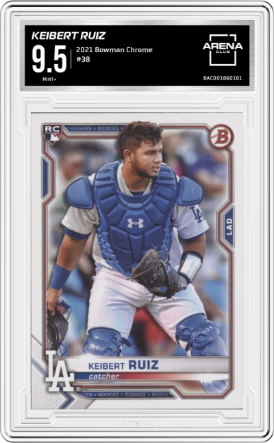 2021 Bowman Chrome Keibert Ruiz ARENA CLUB 9.5