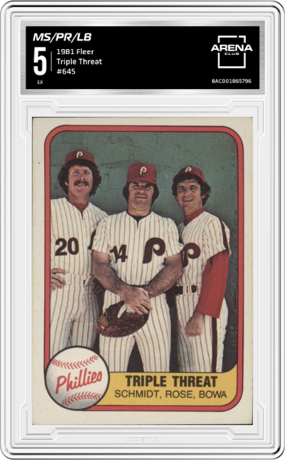 Mike Schmidt Pete Rose & Larry Bowa Phillies 2022 Baseball Art