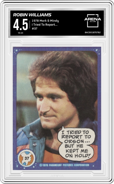 I tried to report to Orson... But he kept me on hold!