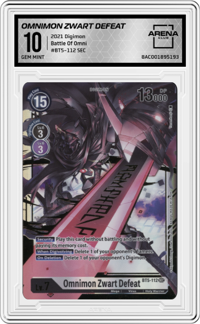 Omnimon Zwart Defeat