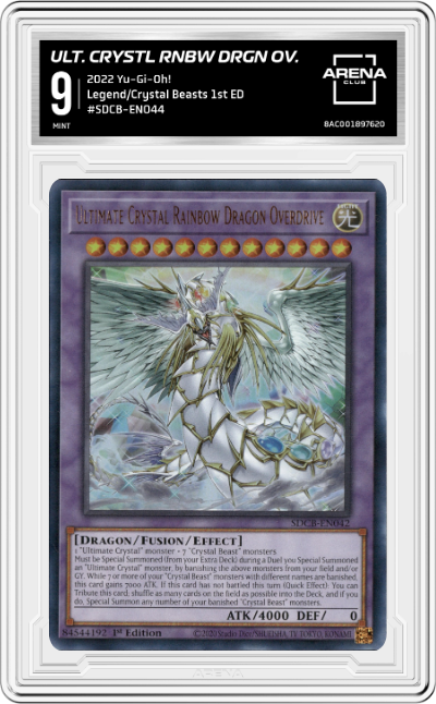 2022 Yu-Gi-Oh! Legend/Crystal Beasts Ultimate Crystal Rainbow Dragon Overdrive #SDCB-EN044 ARENA CLUB 9