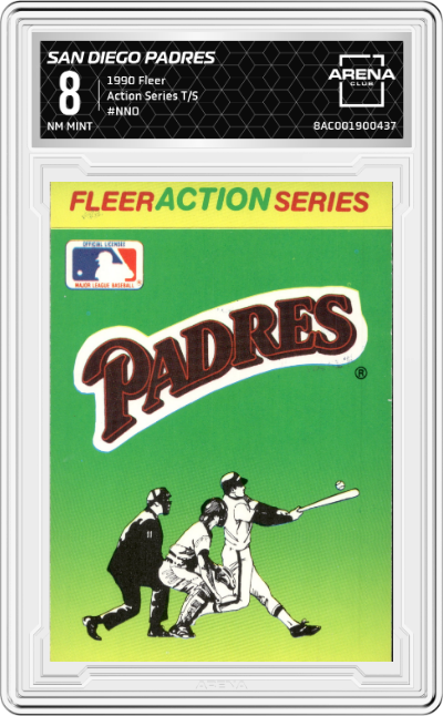 1990 Fleer Action Series T/S San Diego Padres #NNO ARENA CLUB 8