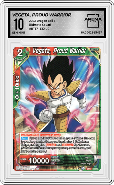 Vegeta, Proud Warrior