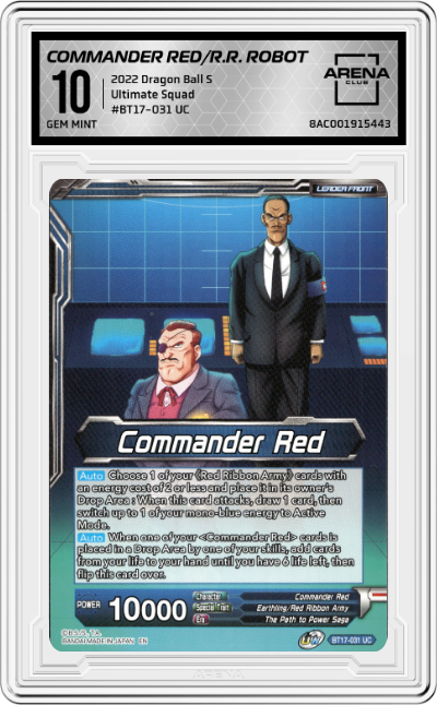 Commander Red/Red Ribbon Robot, Seeking World Conquest