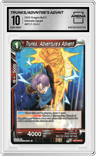 Trunks, Adventure's Advent