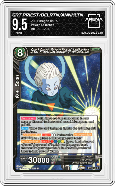 Great Priest, Declaration of Annihilation