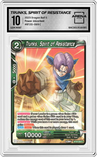 Trunks, Spirit of Resistance