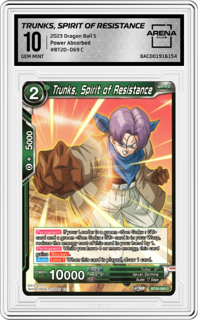 Trunks, Spirit of Resistance