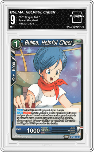 Bulma, Helpful Cheer