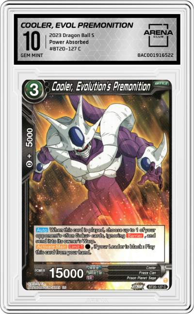 Cooler, Evolution's Premonition