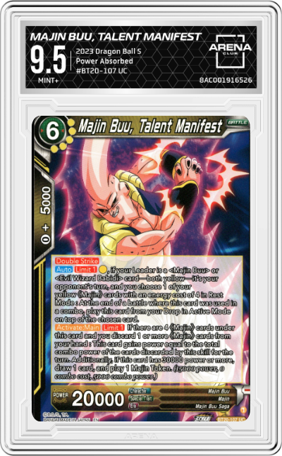 Majin Buu, Talent Manifest