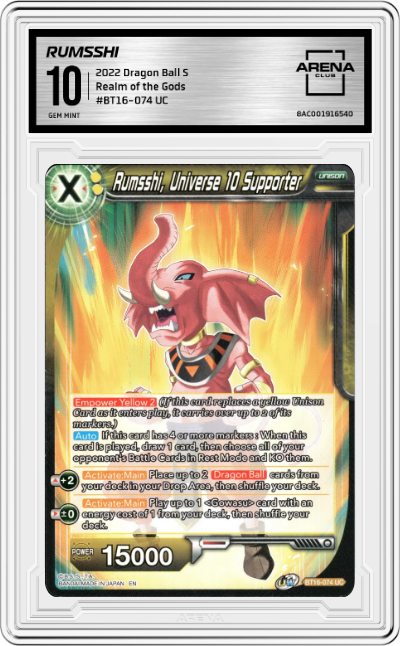 Rumsshi, Universe 10 Supporter