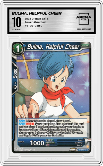 Bulma, Helpful Cheer