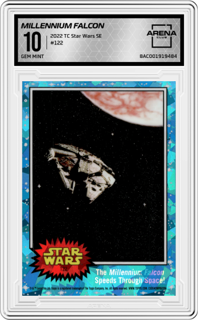 The Millennium Falcon Speeds Through Space!