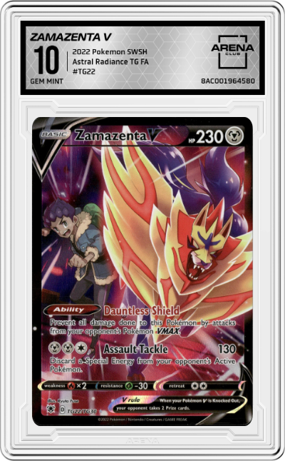 Zamazenta V - Astral Radiance - TG22 - PSA 10 – Deck Out Gaming