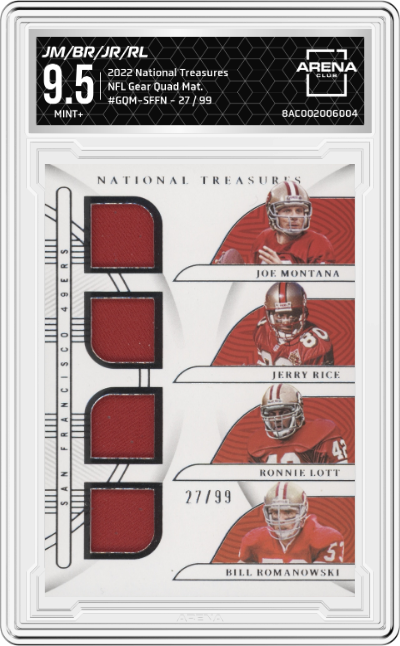 Joe Montana/Bill Romanowski/Jerry Rice/Ronnie Lott