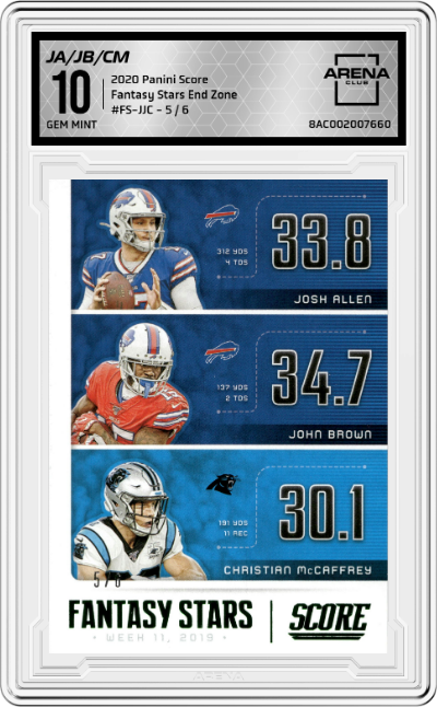Josh Allen/John Brown/Christian McCaffrey