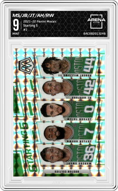 Al Horford/Jaylen Brown/Jayson Tatum/Marcus Smart/Robert Williams III