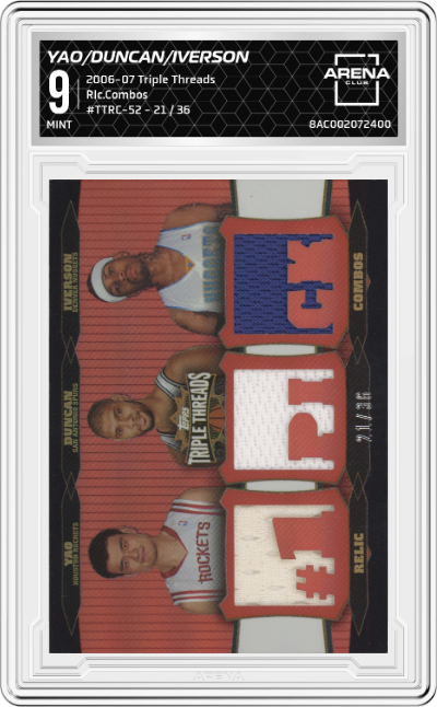 Yao Ming/Tim Duncan/Allen Iverson