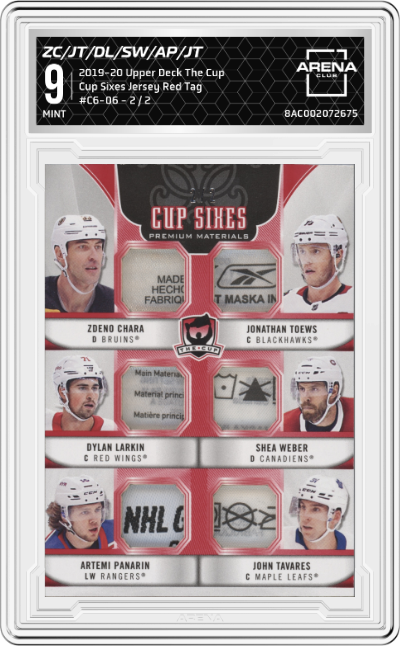 Zdeno Chara/Jonathan Toews/Dylan Larkin/Shea Weber/Artemi Panarin/John Tavares