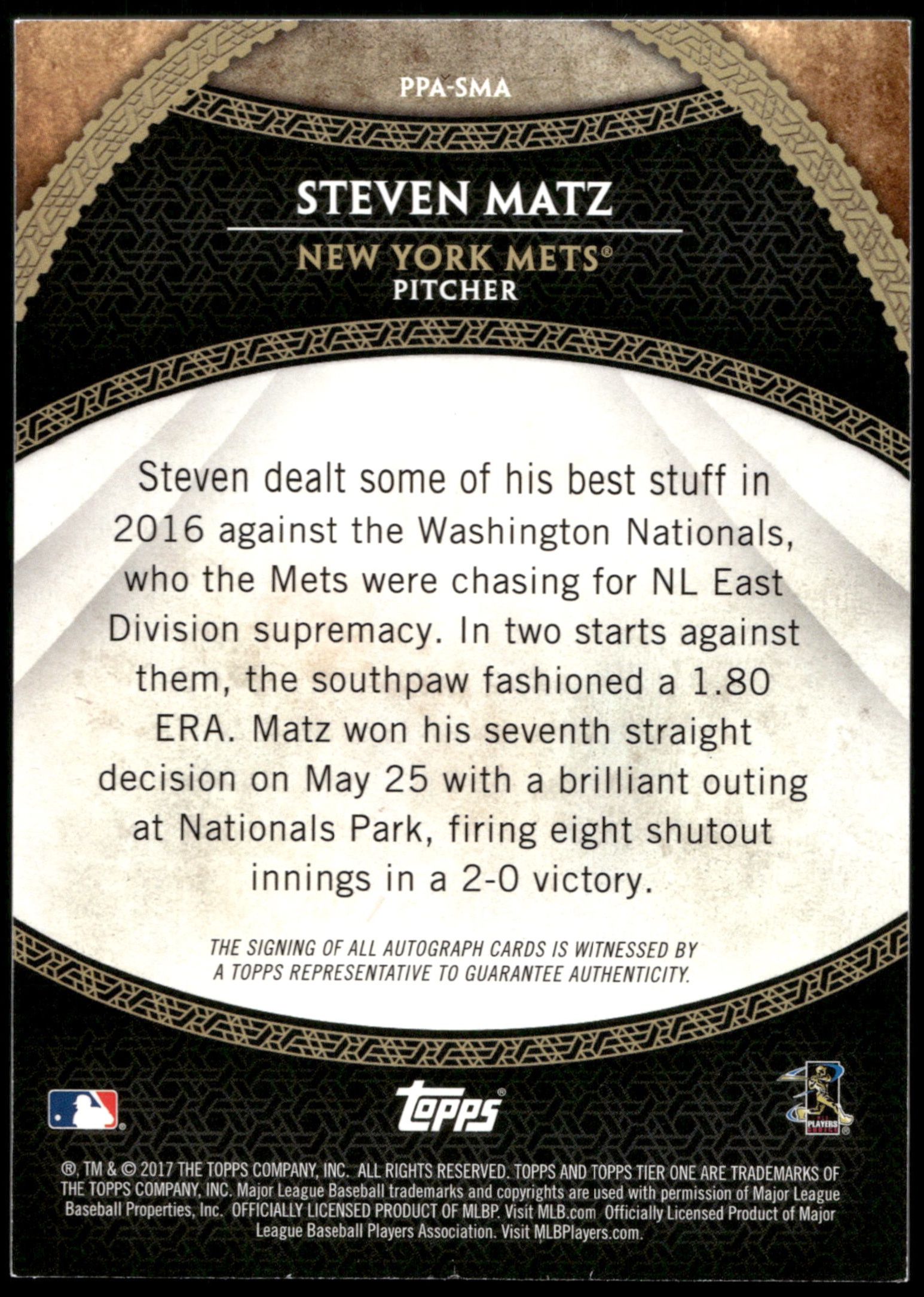  Steven Matz 2023 Topps All Star Game #269 NM+-MT+ MLB