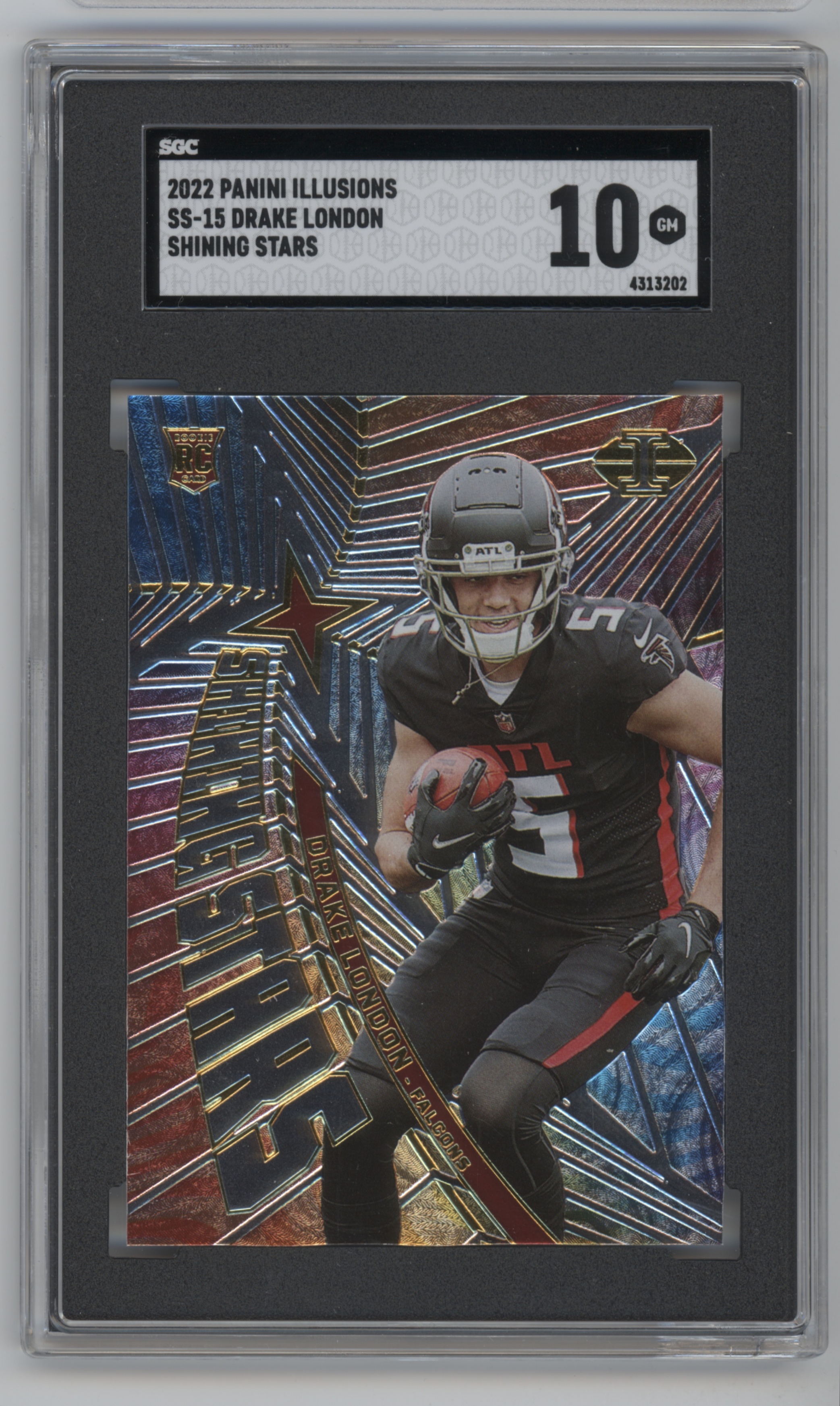 2022 Illusions Drake London Shining Stars RC SS-15, FALCONS