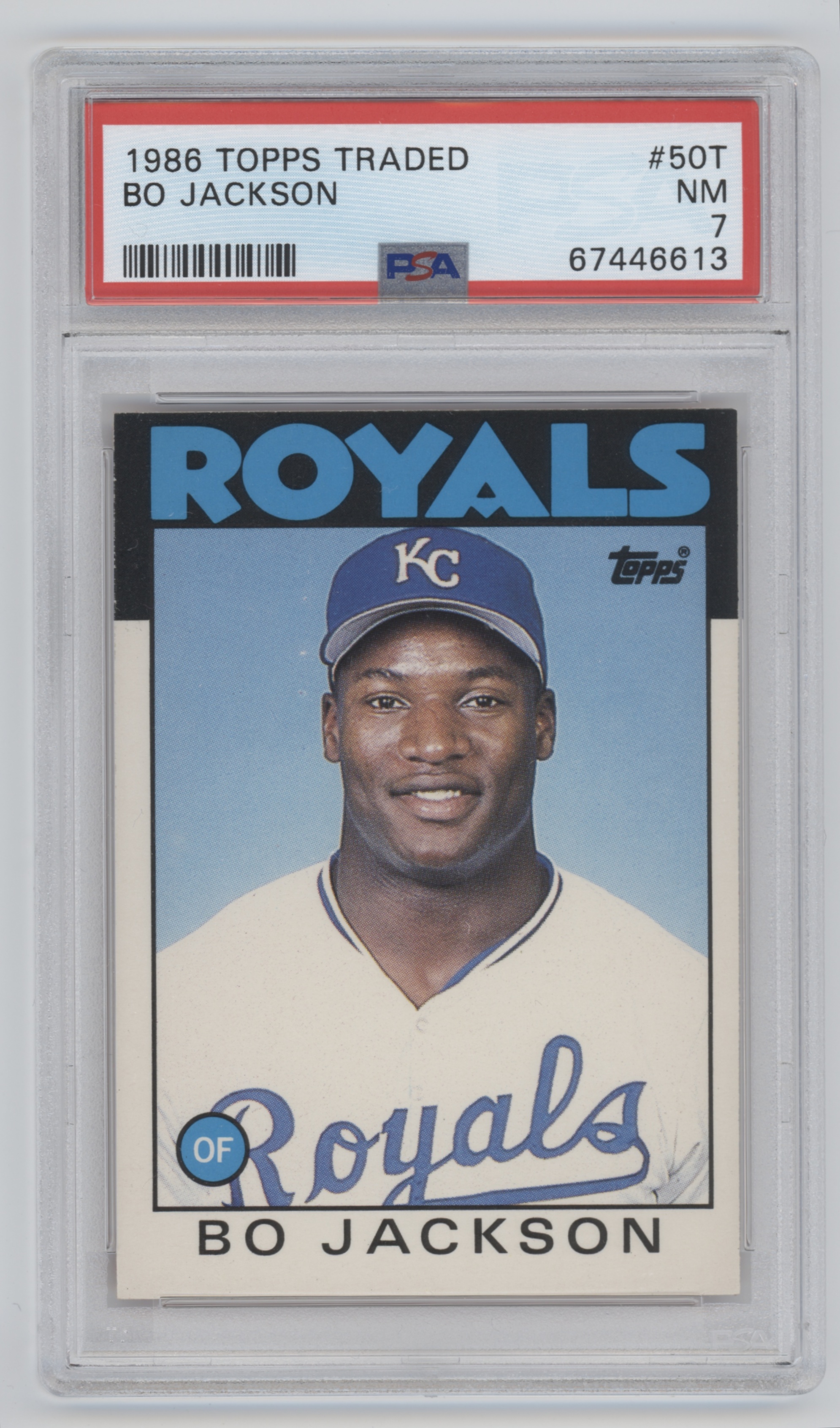 Bo Jackson 1986 TOPPS TRADED ROOKIE RC #50T KANSAS