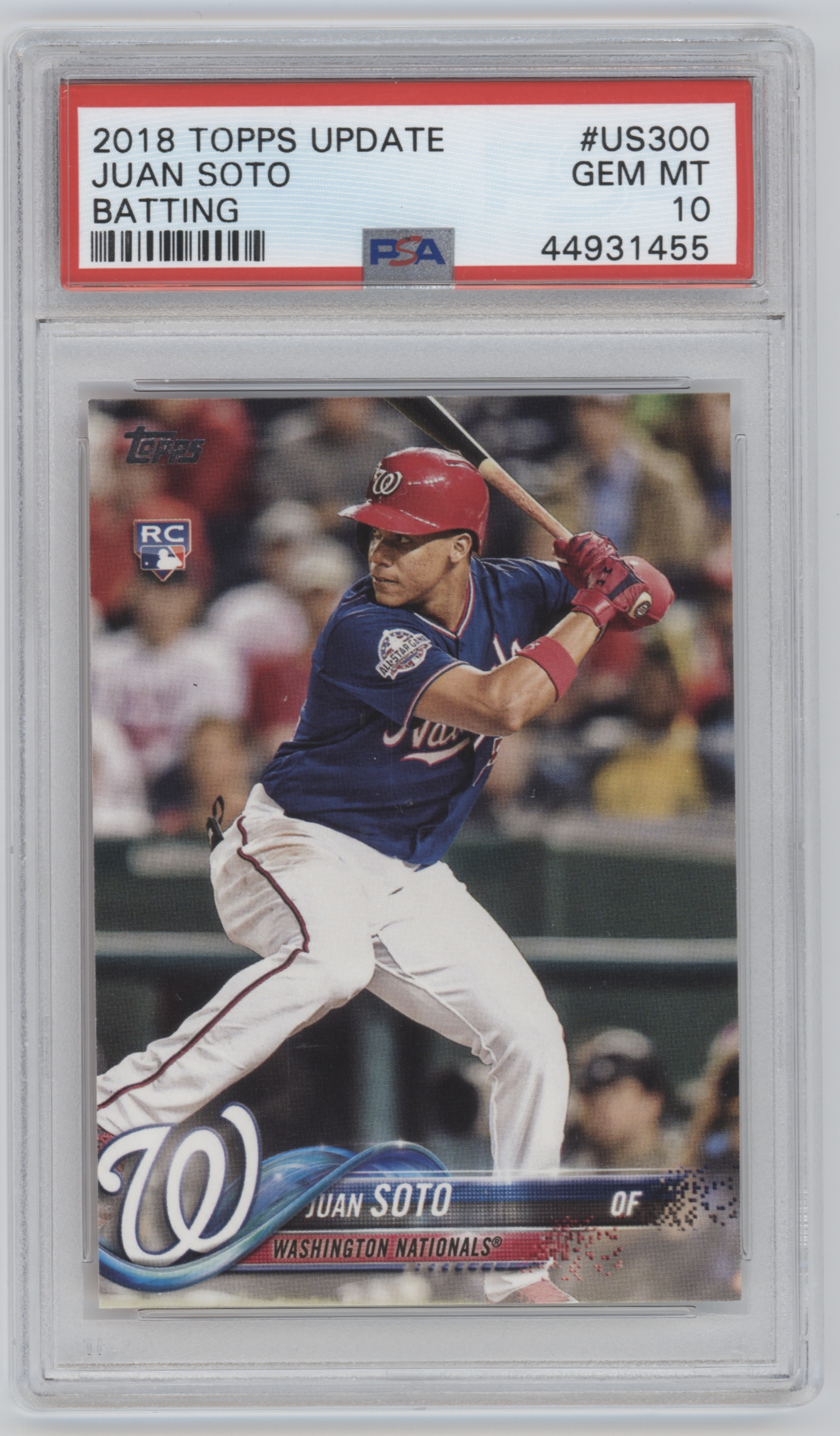 2018 Topps Update Juan Soto SGC 10