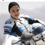 اولین بانو و قهرمان موتور ریس🏍☝️