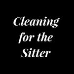 Cleaning For The Sitter