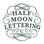 Half Moon Lettering